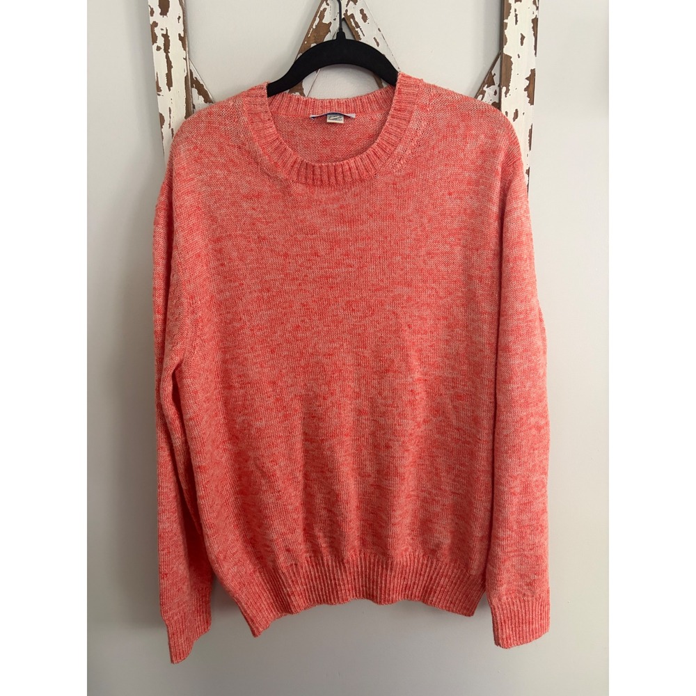 Bullock‎ & Jones Men's Linen Alpaca Silk Knit Sweater Heather Orange Size Medium